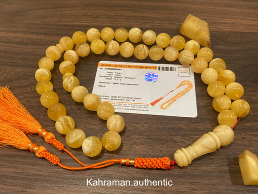 Certified amber rosary from Poland