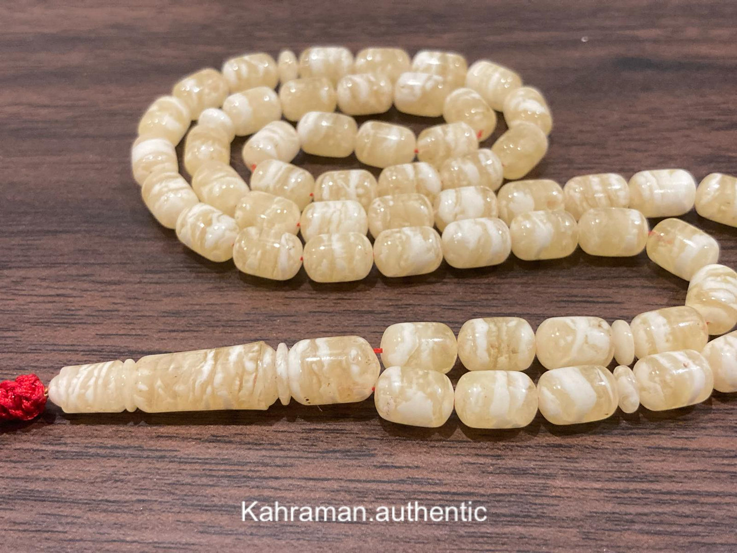 Certified one stone striped tiger amber rosary from Kaliningrad