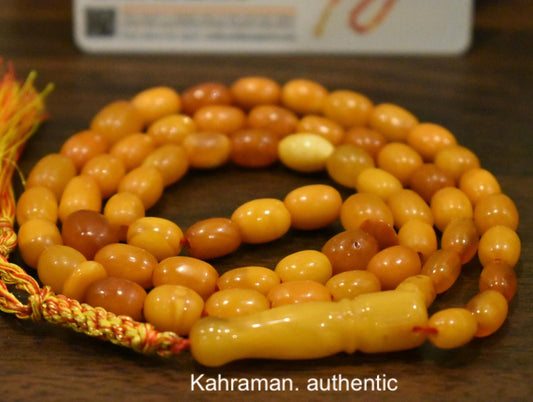 Certified Antique German amber rosary