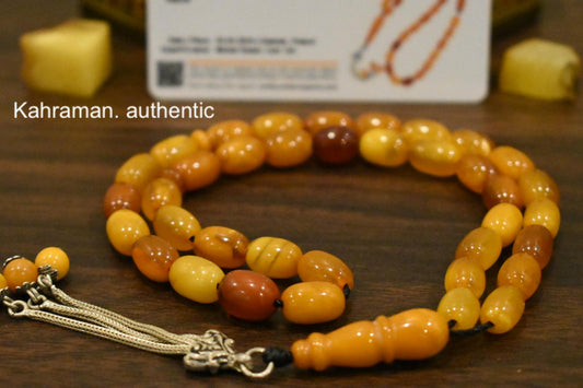 Certified rare German Antique Amber rosary