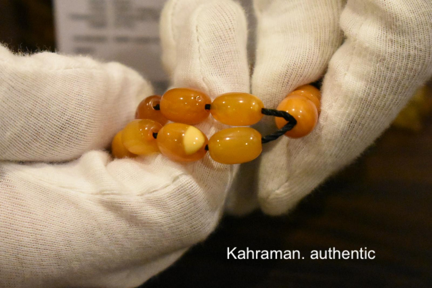 Certified rare German Antique Amber rosary