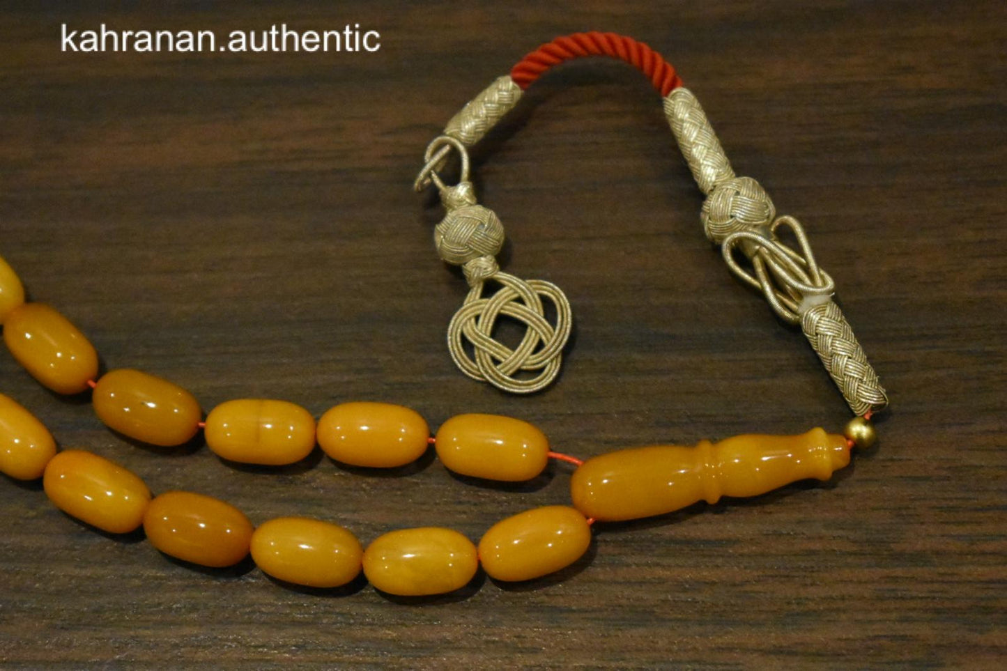 Certified antique natural German amber rosary